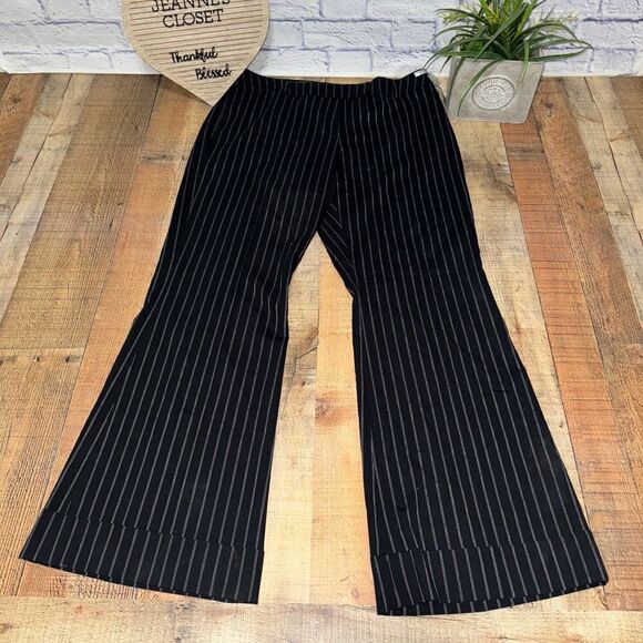 Pendleton spectator wool pin striped pants cuffed bottom flare NWT - Picture 1 of 14